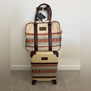Pendleton Multi Color Mojave Luggage Set Carry On Spinner & Weekend Satchel! NEW